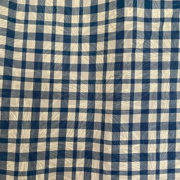 Robert Graham X Blue & White checkered button down Shirt gingham cotton Sz L - Picture 10 of 15